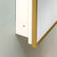 Armoire à pharmacie murale ou miroir encastrée en métal doré 16 x 28 pouces avec miroir-940354793-940354796