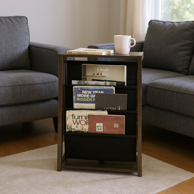 Table d'appoint avec cadre en bois et table de bout