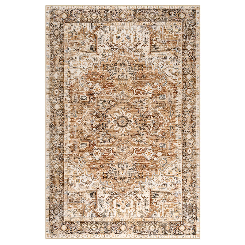 Fillender Washable Soft Vintage Rug Fashion Floral Rug For Living Room Dorm Decor, Rectangle 8' x 10'