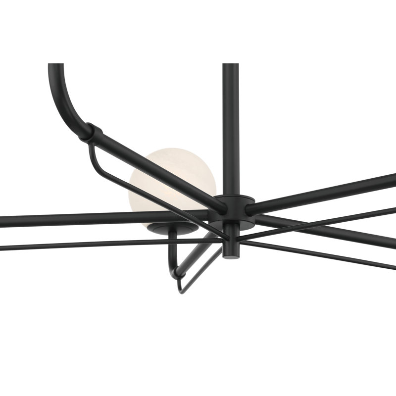 Lustre 5 lumières, Noir mat foncé