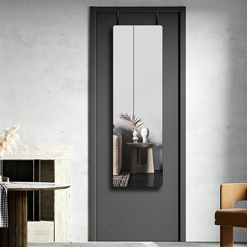 Miroir 47 po x 14 po., Noir