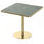 Table de salle à manger carrée moderne en tulipe, plateau en pierre frittée avec motif de marbre, piètement robuste en acier inoxydable, montage facile-473026414-473026413