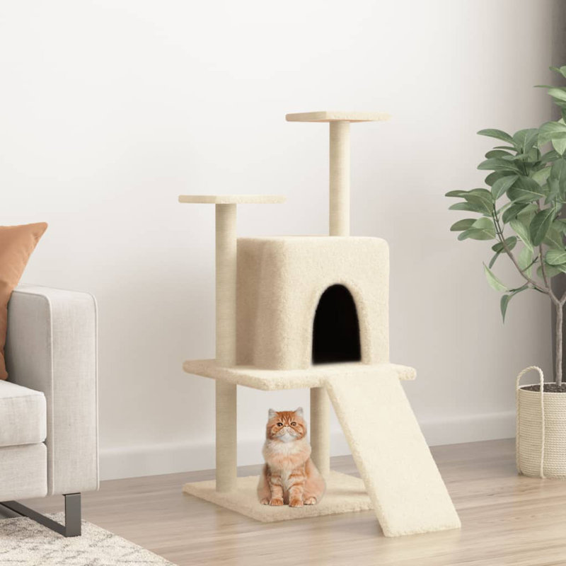 110cm H Cat Tree, Cream