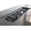 Foyer rectangulaire en métal et verre fumé-112856650-112856647
