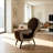 Upholstered Foldable Chaise Lounge with sturdy legs