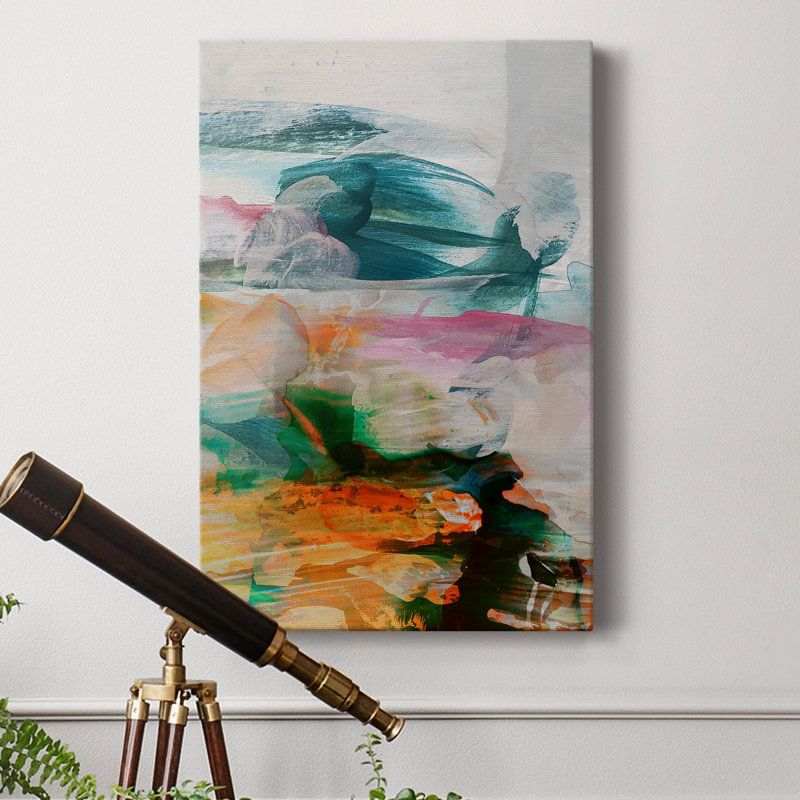 Abstract Movement II - Wrapped Canvas Print, 12" H x 8" W x 1" D