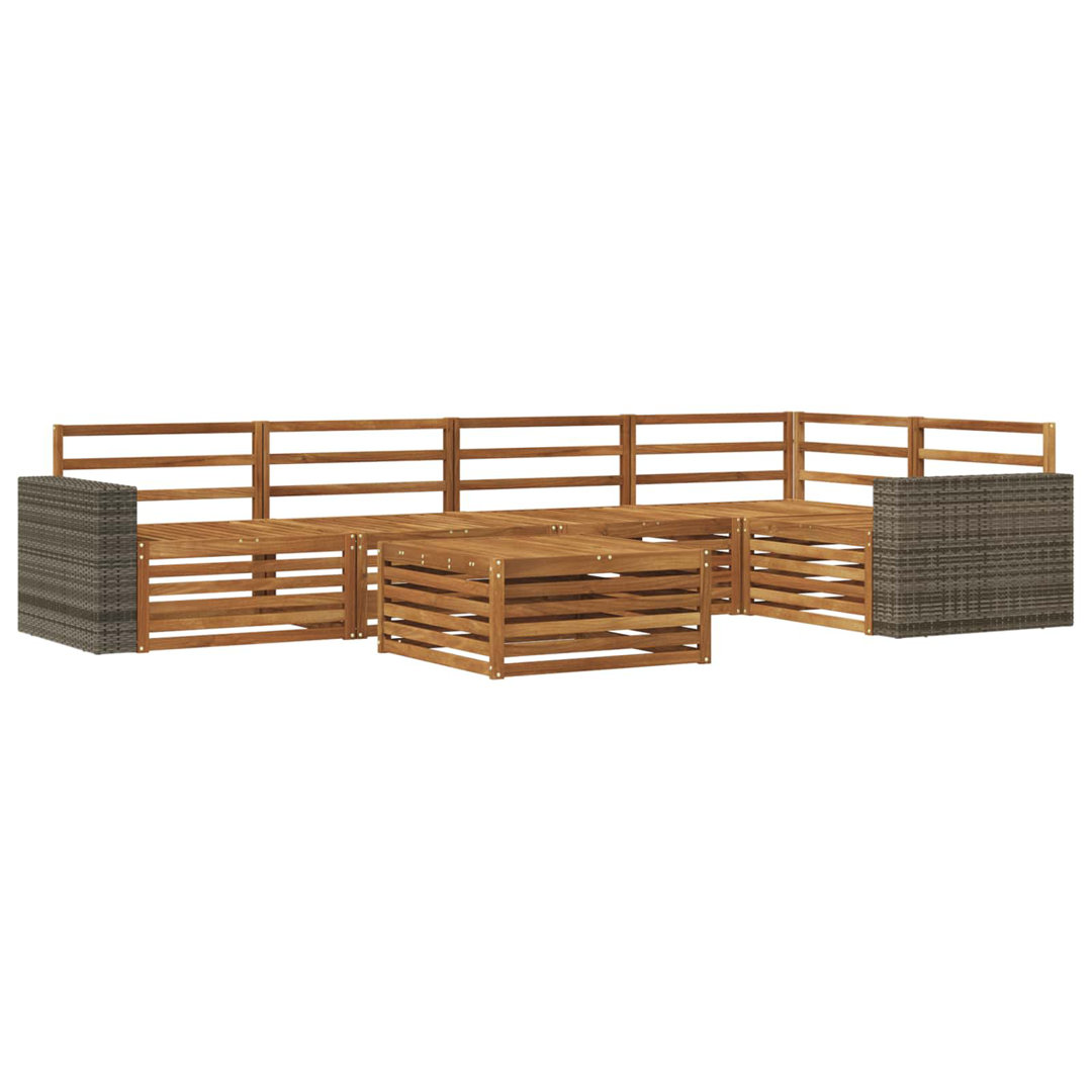 vidaXL Outdoor Sofa Set 6 pcs Sectional Garden Furniture Terrace Seating Patio