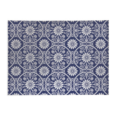 Daisy Tile Indoor Non-Slip Area Rug