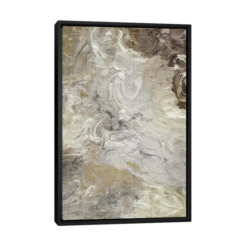 « marbleed line », reproduction sur toile, H 26 po x l 18 po x p 1,5 po, Toile avec cadre noir