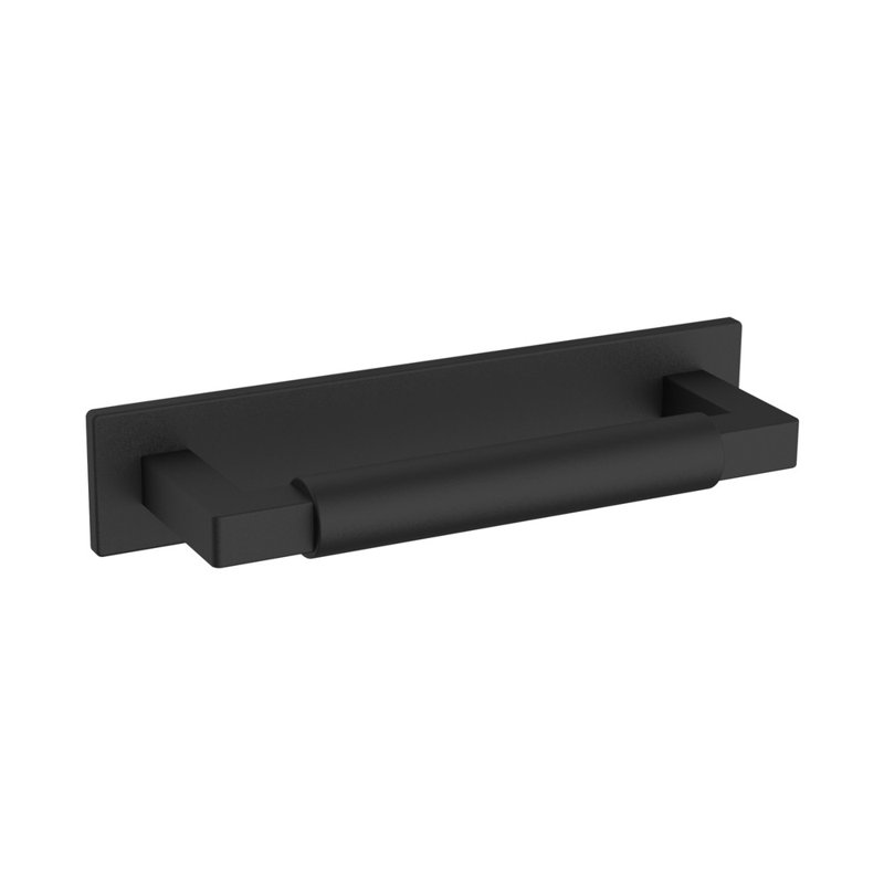 Satin Black Contemporary Cabinet Back Plate