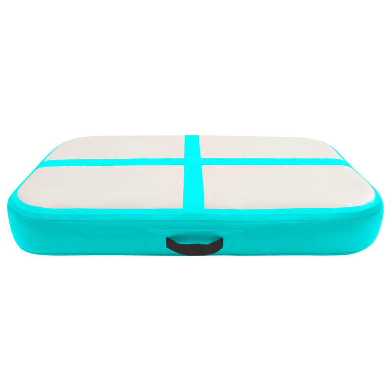 Corrale Inflatable Gymnastics Mat With Pump 60X100x15 Cm PVC Blue, Green