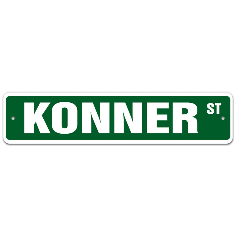 Plaque de rue Kelmscott, H 8 po x l 36 po x P 0,1 po