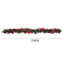 270cm Lighted Faux Poinsettia Garland with Lights