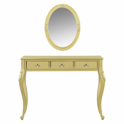 Meuble-lavabo de luxe avec miroir ovale