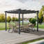 Dakota Fields Polyester Cover Retractable Freestanding Awning-449318658-449318660