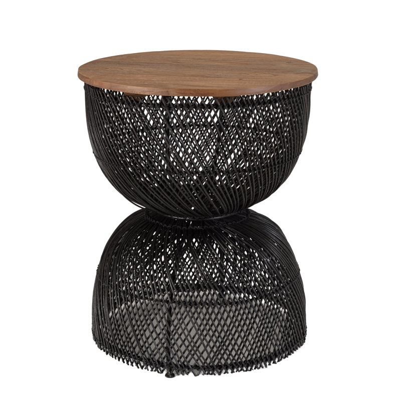 Aadila Block End Table, Black