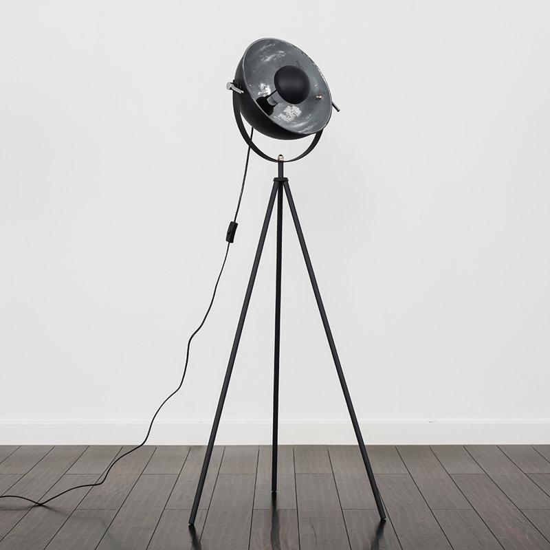 Bournemouth 132.5cm Grey Tripod Floor Lamp, Warm White