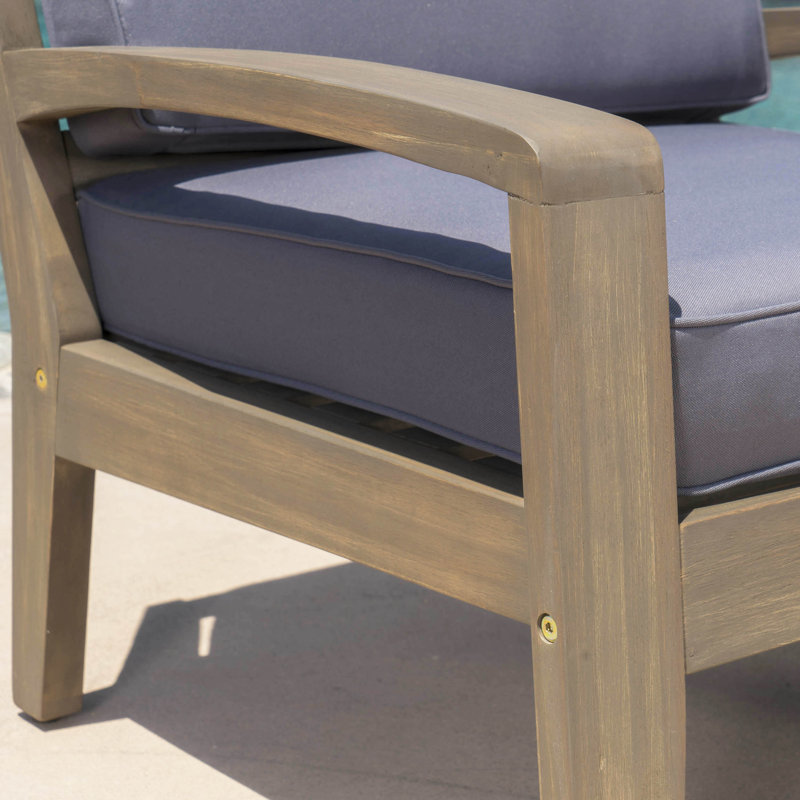 Mexia Outdoor Lounge Chair, Light Gray