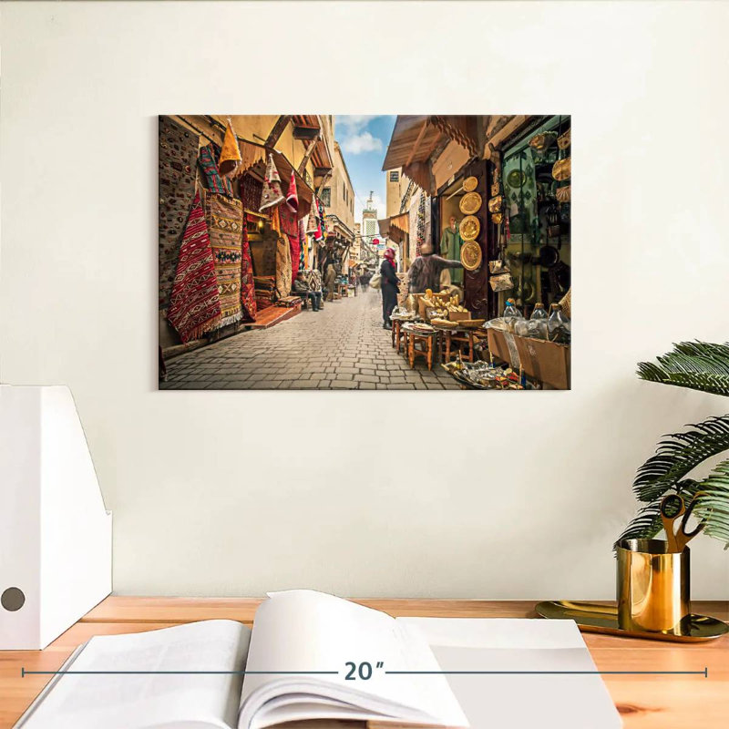 Marché marocain Nicci Fès, H 8 po x l 12 po