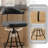 Keighley 29.52'' Upholstered Genuine Leather Swivel Counter & Bar Stool-18782354