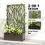 Jardinière en métal avec treillis, 44,5 po jardin surélevé-21849459