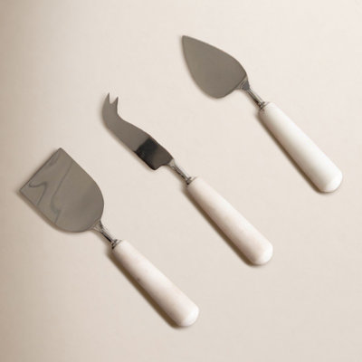 Verlie 3 Piece Stainless Steel Cheese Serving Set
