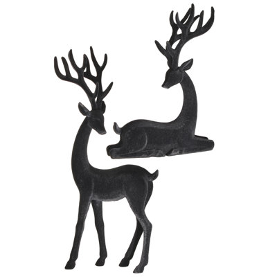 10-14.5" Resin Flocked Deer