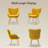 Plush Lambswool-Style Side Chair - Metal Leg Lounge Armchair-313103186
