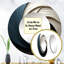Geometric Spiral I - Abstract Spirals Unique Mirror, Modern Large-99618037
