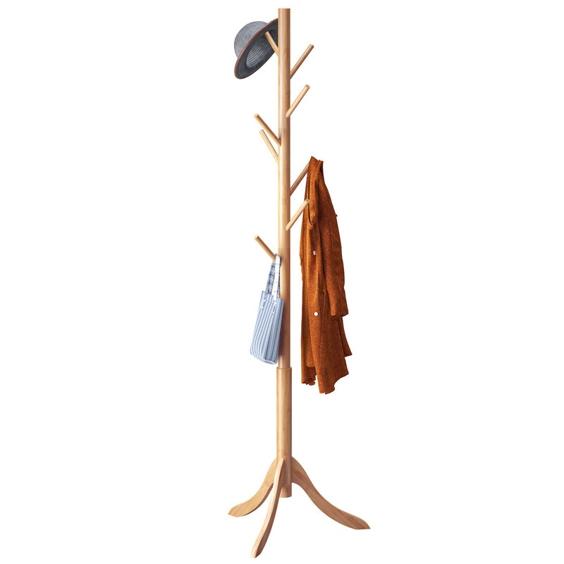 Bamboo Coat Rack, Natural