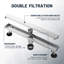 24 po Drain de douche avec panneau d'insertion de tuiles 2 en 1 Drain linéaire en acier inoxydable pour un drainage rapide en nickel brossé-119465386