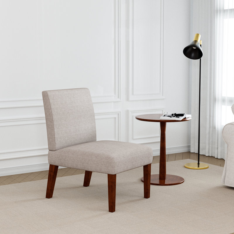 Ensemble de 2 chaises d'appoint en tissu avec table ronde en bois, fauteuil de coiffeuse décoratif pour bureau de chambre à coucher, chaise d'appoint en coin