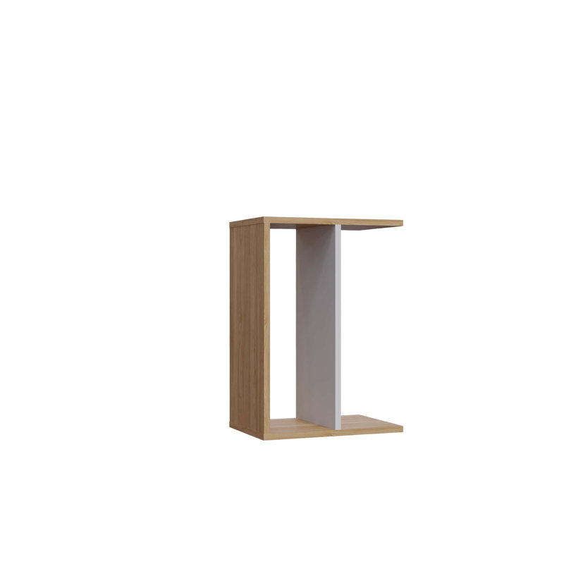 Najni End Table, Oak/White