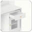 Bureau d'ordinateur pivotant avec tiroirs de rangement et tablettes
