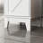 3-Piece White Farmhouse Bathroom Organizer Set, Wall Cabinet + Set of 2 Freestanding Narrow Linen Storage Cabinets With Drawers & Closed Storage For Bathroom-1205115573