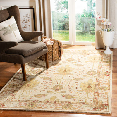 Tapis beige en laine touffeté à la main Tingley