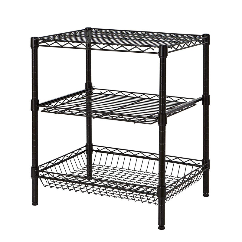Suprima Double Height Fridge Stand, Black