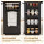 Rolling Kitchen Island With Drop Leaf, Trash Can Cabinet, Drawers And Storage, Black-352250719