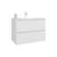 Meuble-lavabo 2 tiroirs, blanc-444324404