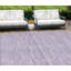 Tapis extérieur lavable rayé prune et mauve 9 pi x 12 pi