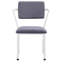 Chaise d'appoint rembourrée Elfrida en gris et blanc (ensemble de 2)-445147831