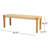 Patio Bench Of Wood And Faux , , 16.21 In. Deep X 42.54 Wide 16.61 High Garden In With Seat, Brown, 42.54"W 16.21"D 16.61"H
