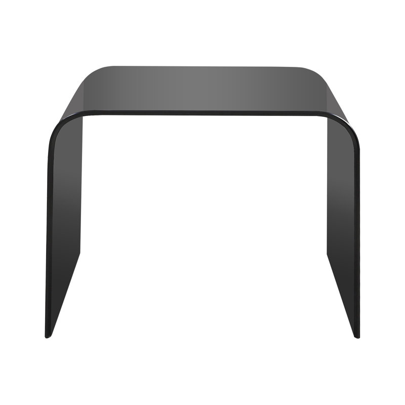 Tonia Glass Top Sled End Table
