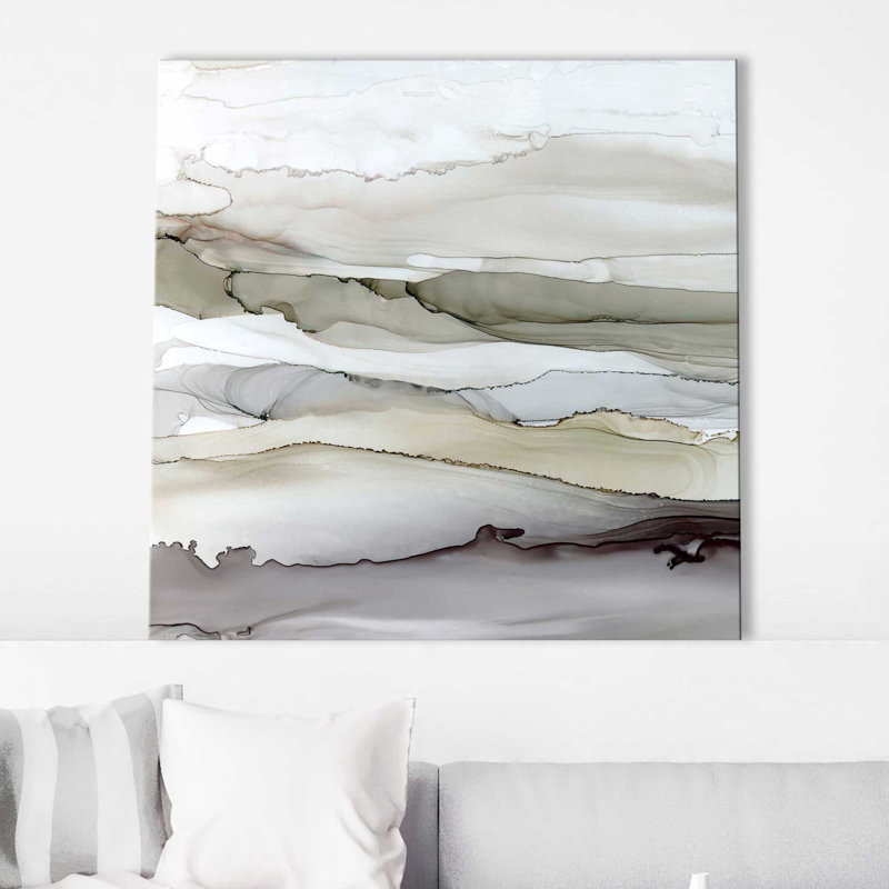 Shifting C Courants I par Carol Robinson - Peinture, L 18 po x H 18 po, Toile tendue