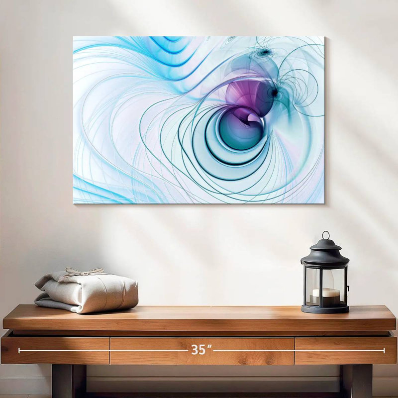 Avery Futuristic Ripples Abstract, 16" H x 24" W