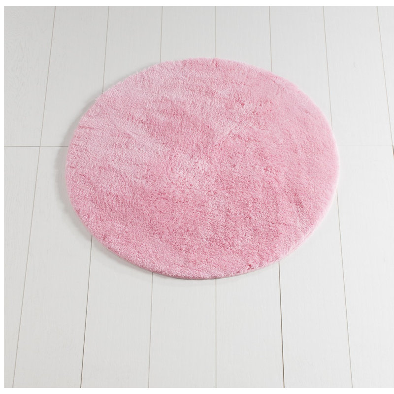 Tapis de bain en acrylique de qualité supérieure, 35,4 po de diamètre | 100% acrylique antibactérien, hauteur des poils de 0,7 à 1,2 po | Dessous antidérapant, lavable à la machine à 86 ° F | Doux, durable et élégant pour la sécurité et le co