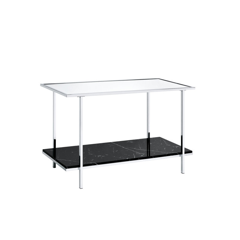 Console moderne en simili marbre miroitant