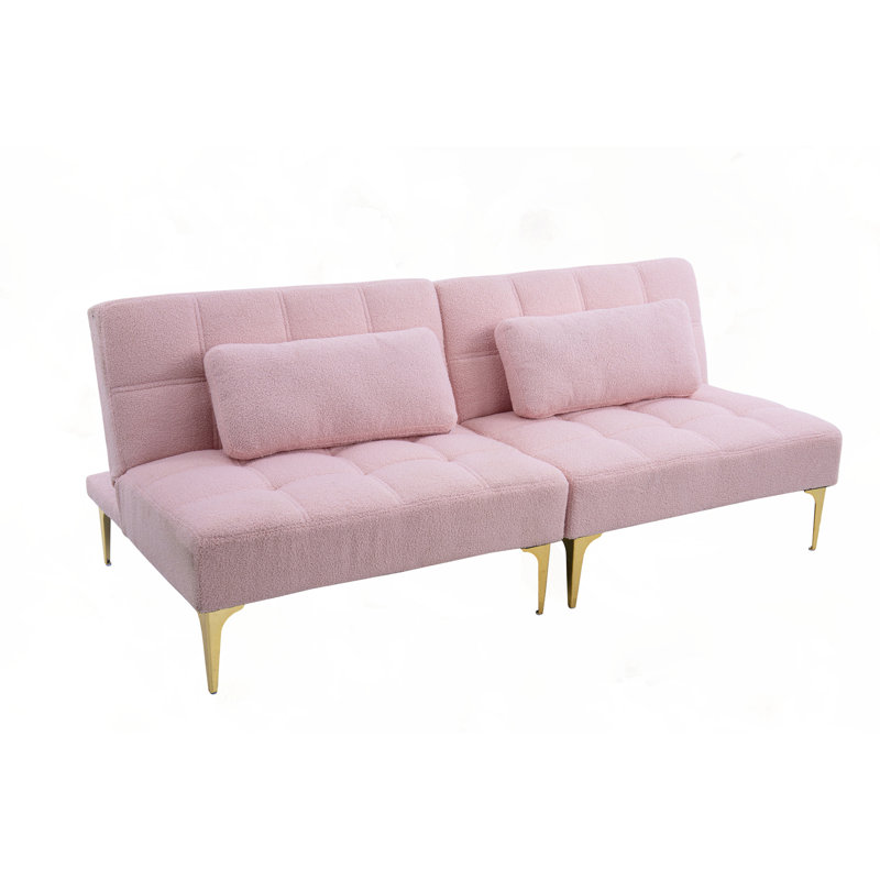 Convertible sofa bed, Pink