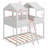Wood Bunk Bed With Roof, Window, Guardrail-1161886594