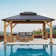 Classic  Solid Wood Storage Gazebo With Double Iron Roof